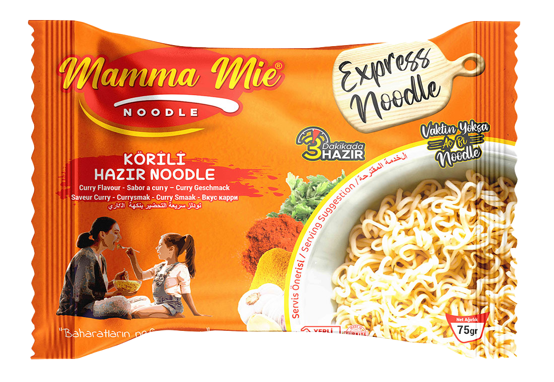 Köri Soslu Hazır Noodle   75 gr.