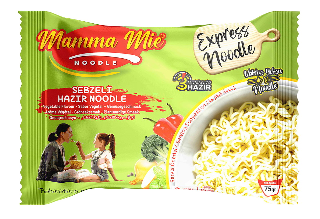 Sebze Çeşnili Hazır Noodle   75 gr.