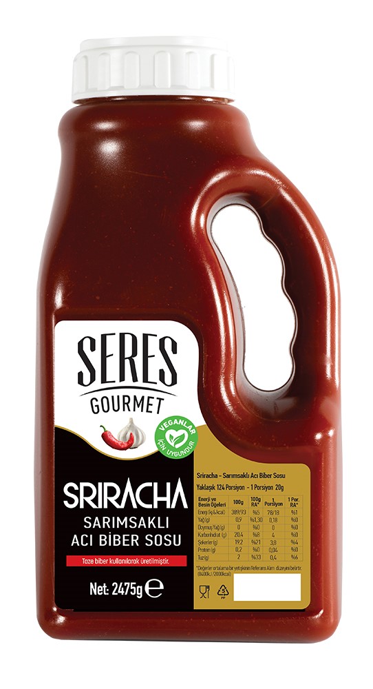 Sriracha  (Sarımsaklı Acı Biber Sosu)     2475 gr.